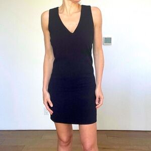 Elegant Black Sandro Sleeveless Dress